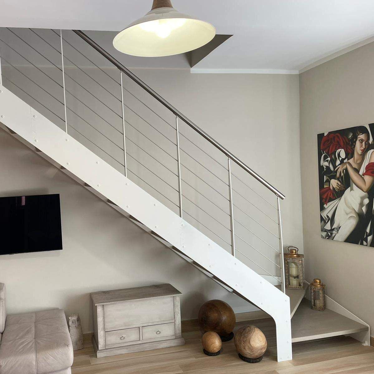 scala doppia struttura in ferro