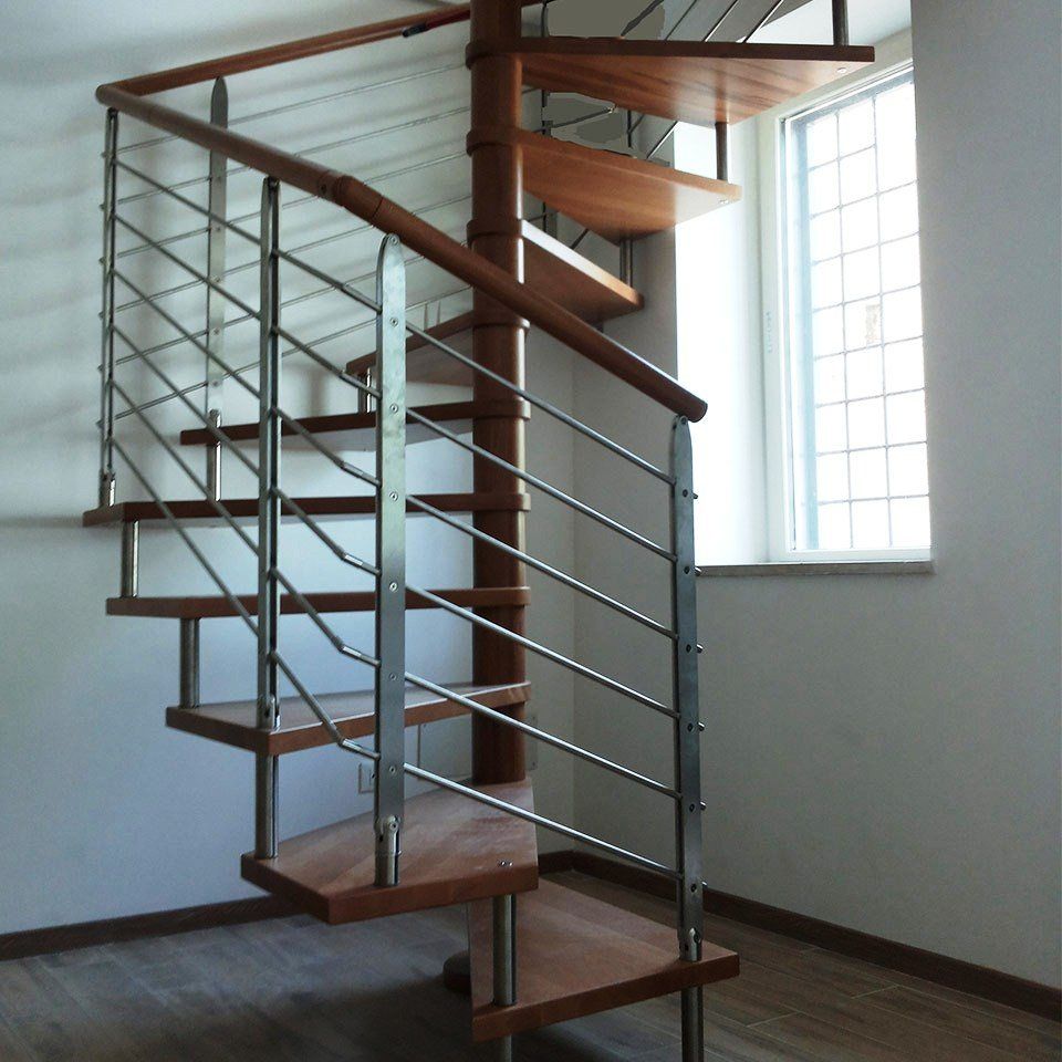 scala a chiocciola quadrata