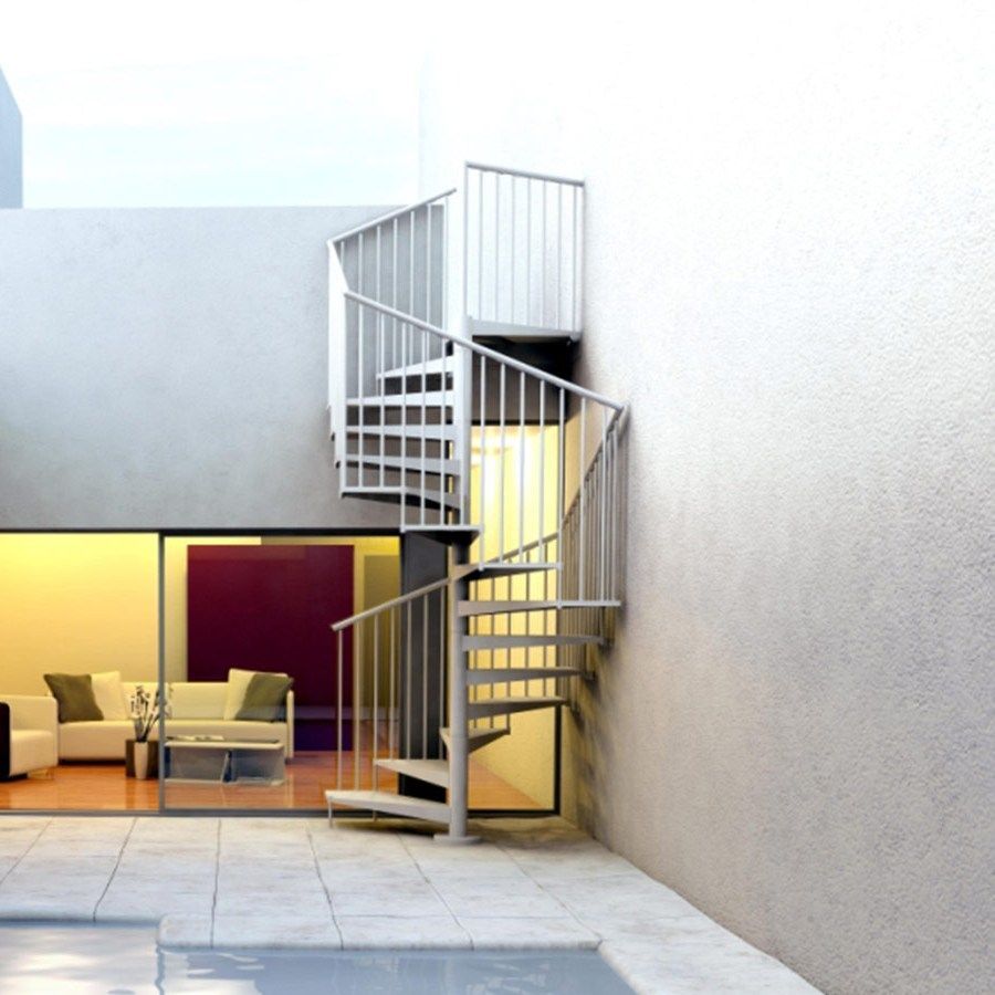 scala a chiocciola quadrata