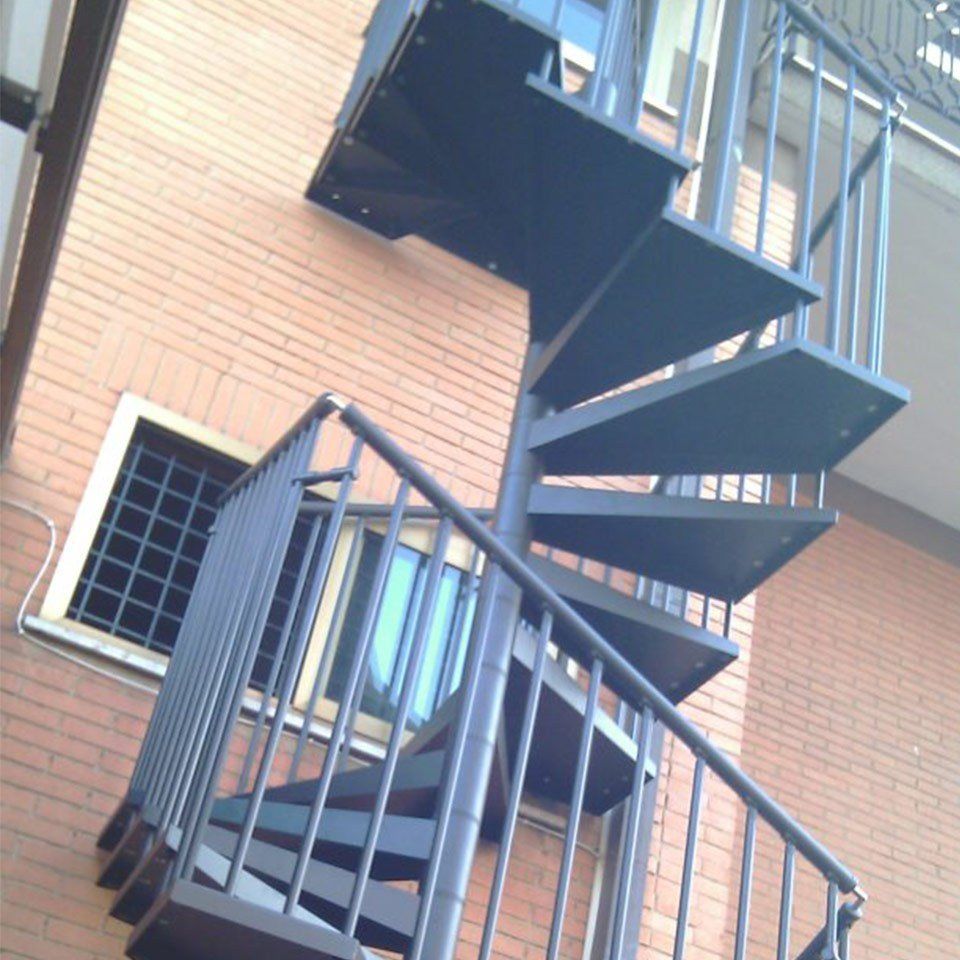 scala a chiocciola quadrata