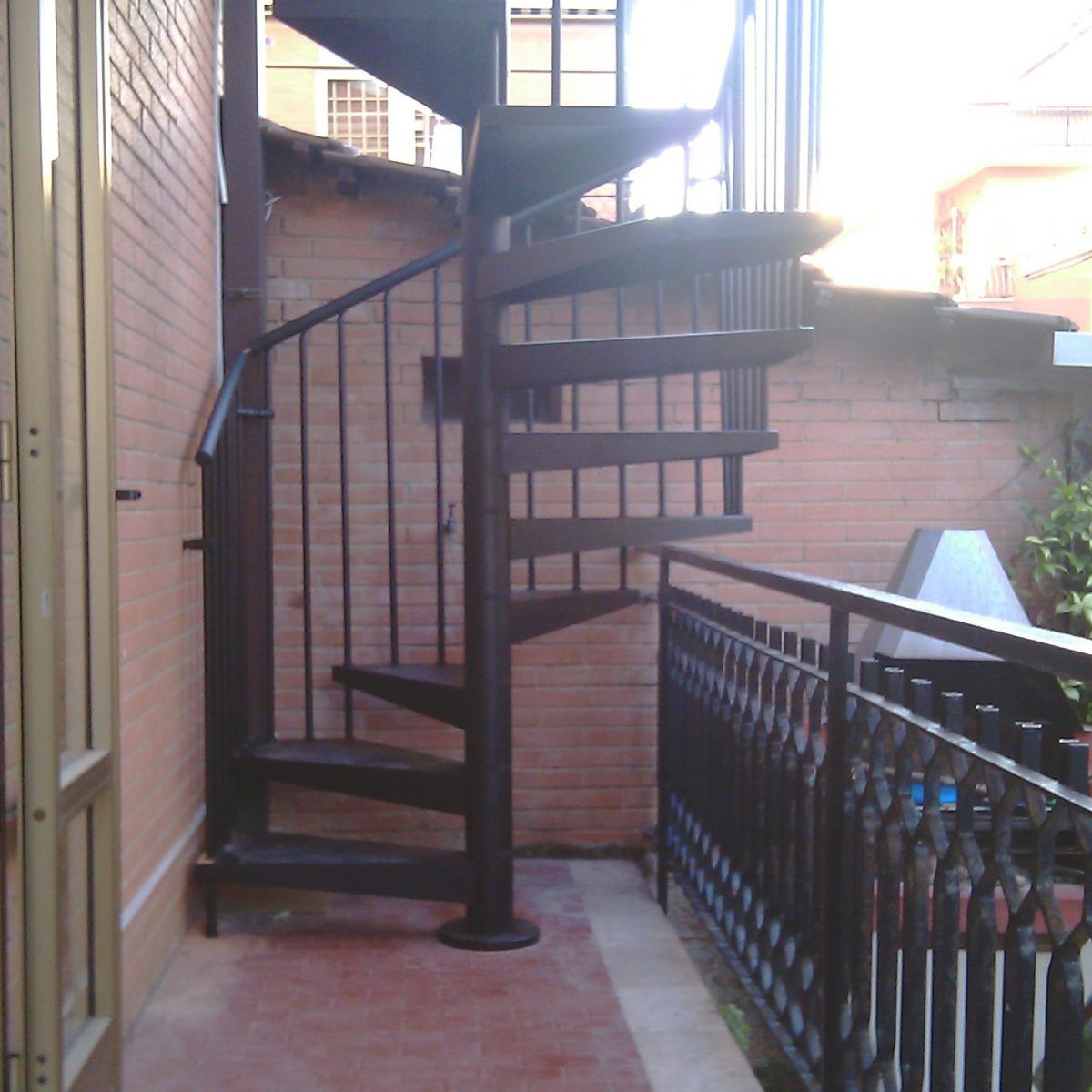 scala a chiocciola quadrata