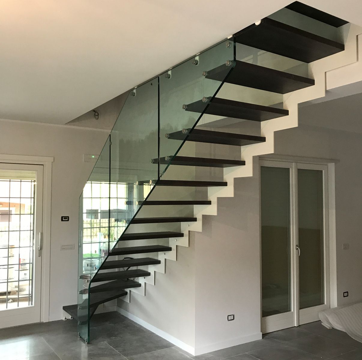 scala Singola struttura in ferro