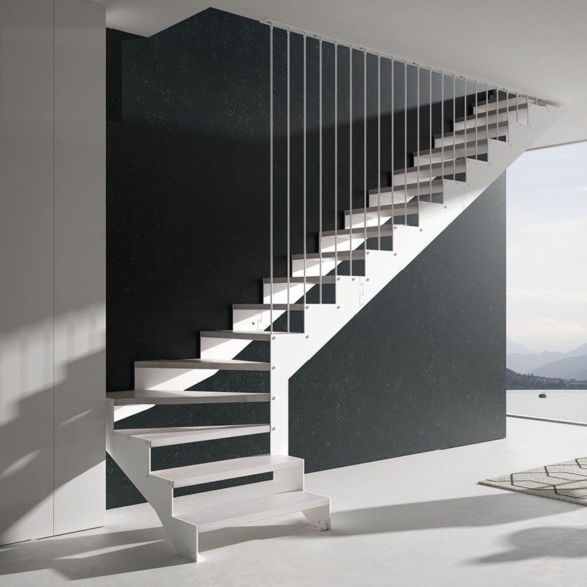 scala doppia struttura in ferro