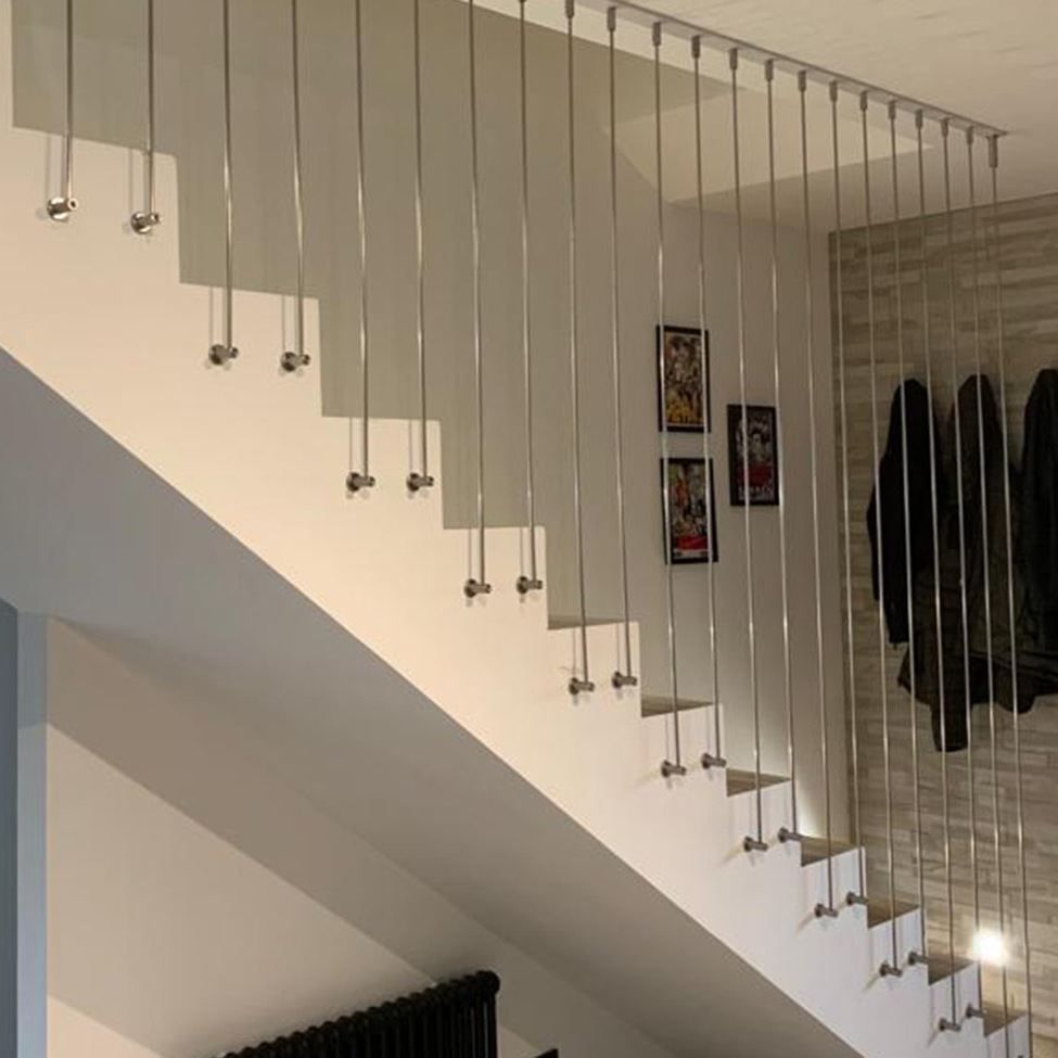 Ringhiere in acciaio per scale