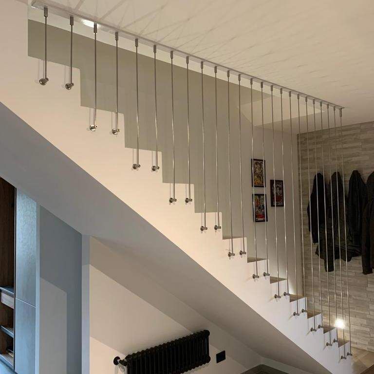 Ringhiere in acciaio per scale