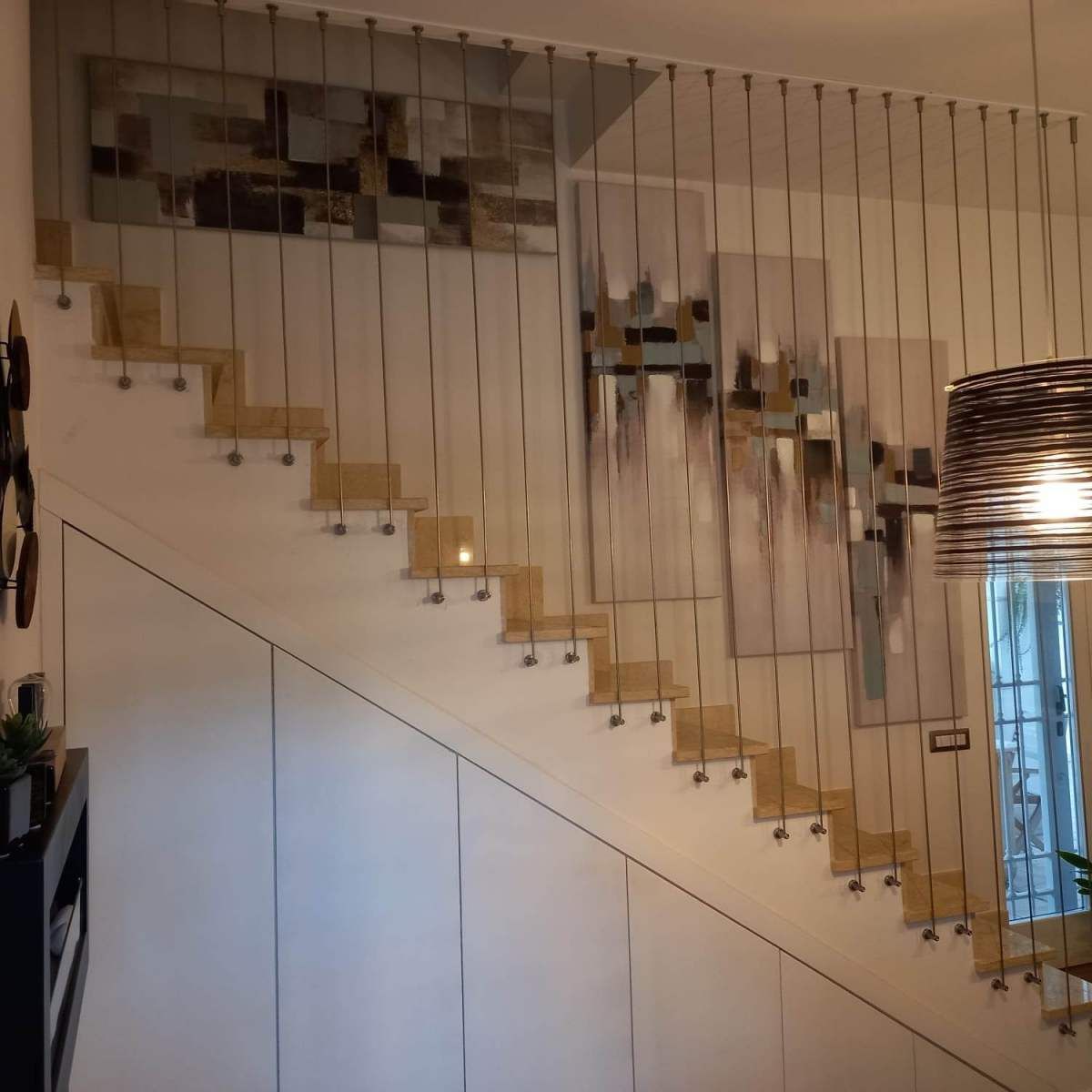 Ringhiere in acciaio per scale