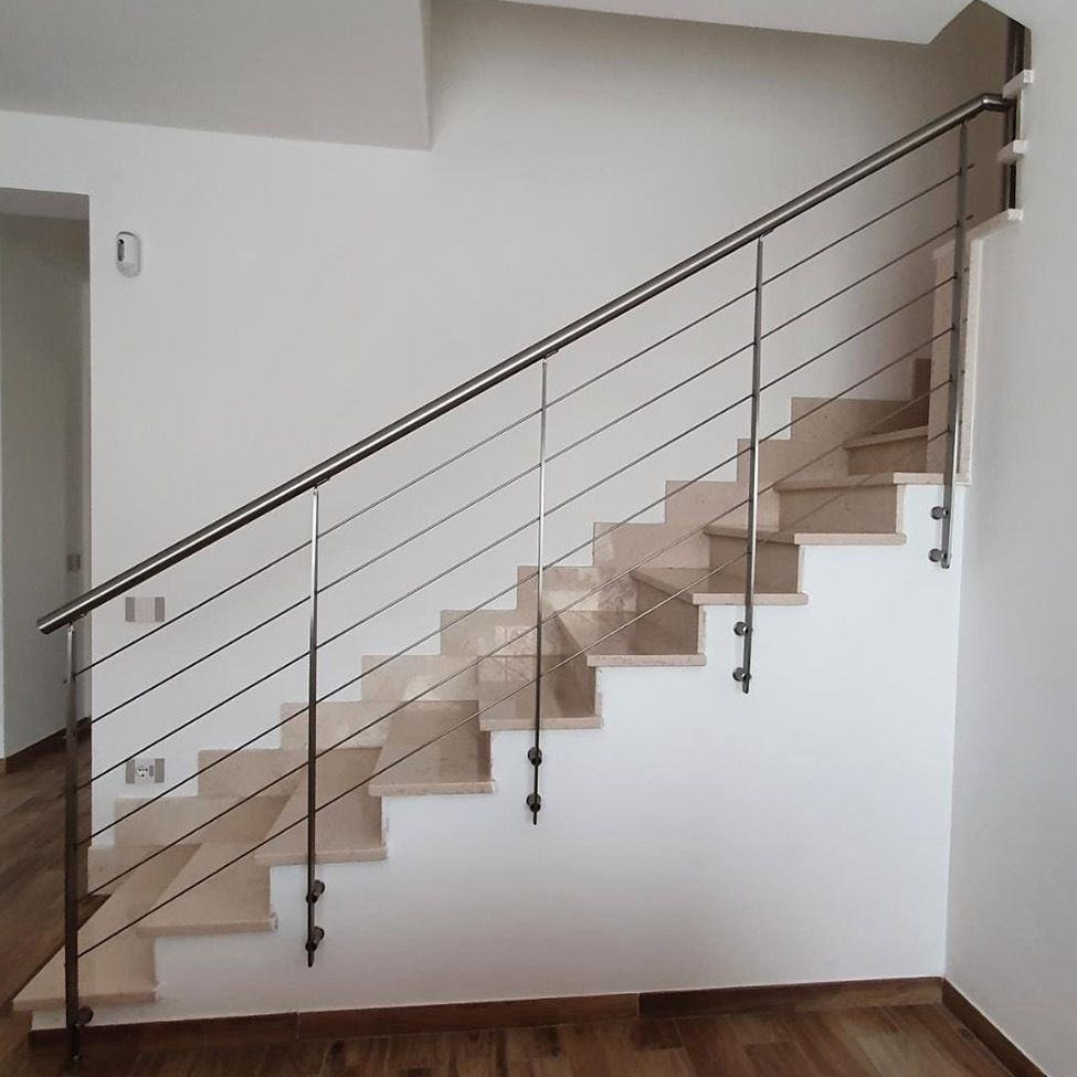 Ringhiere in acciaio per scale