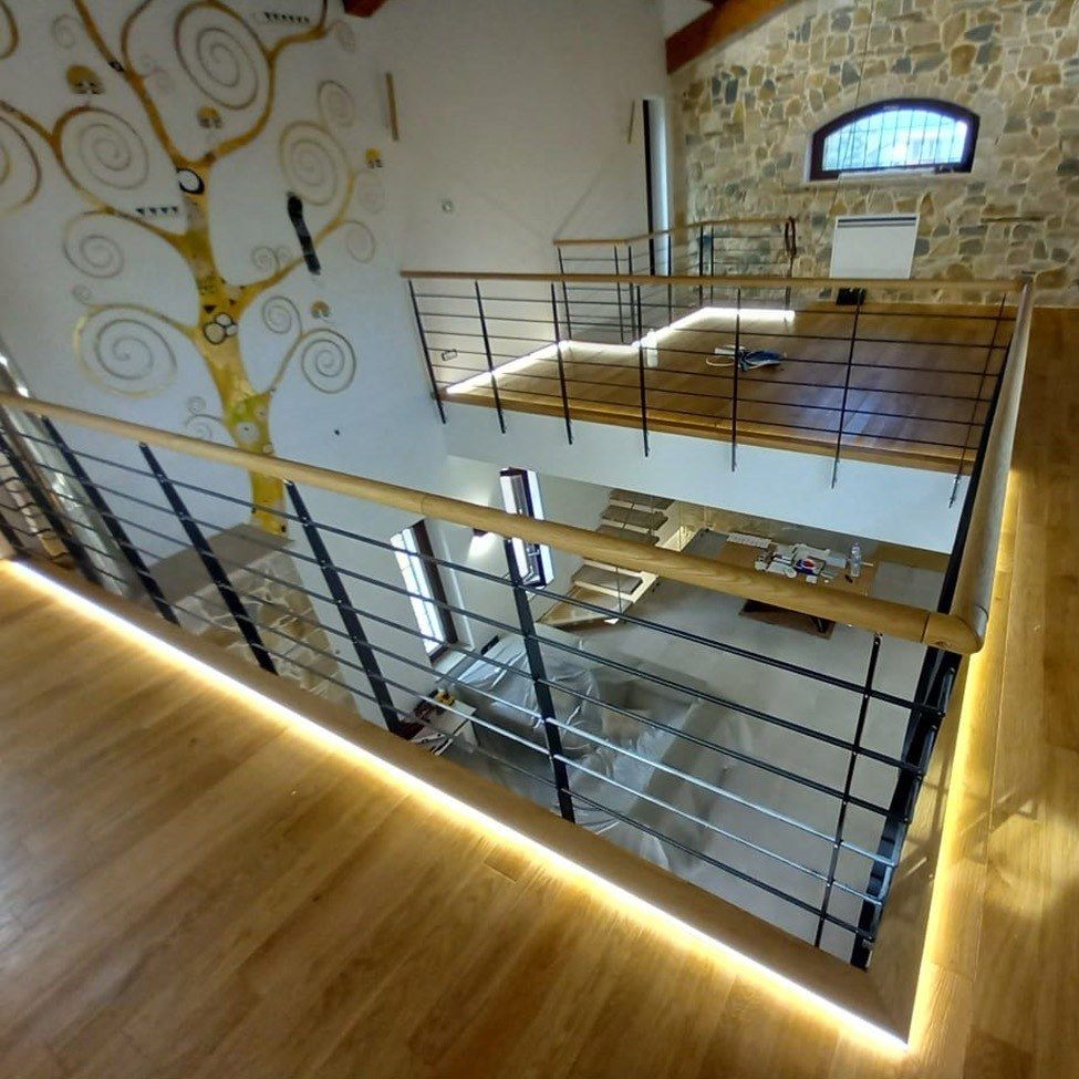Ringhiere in acciaio per scale