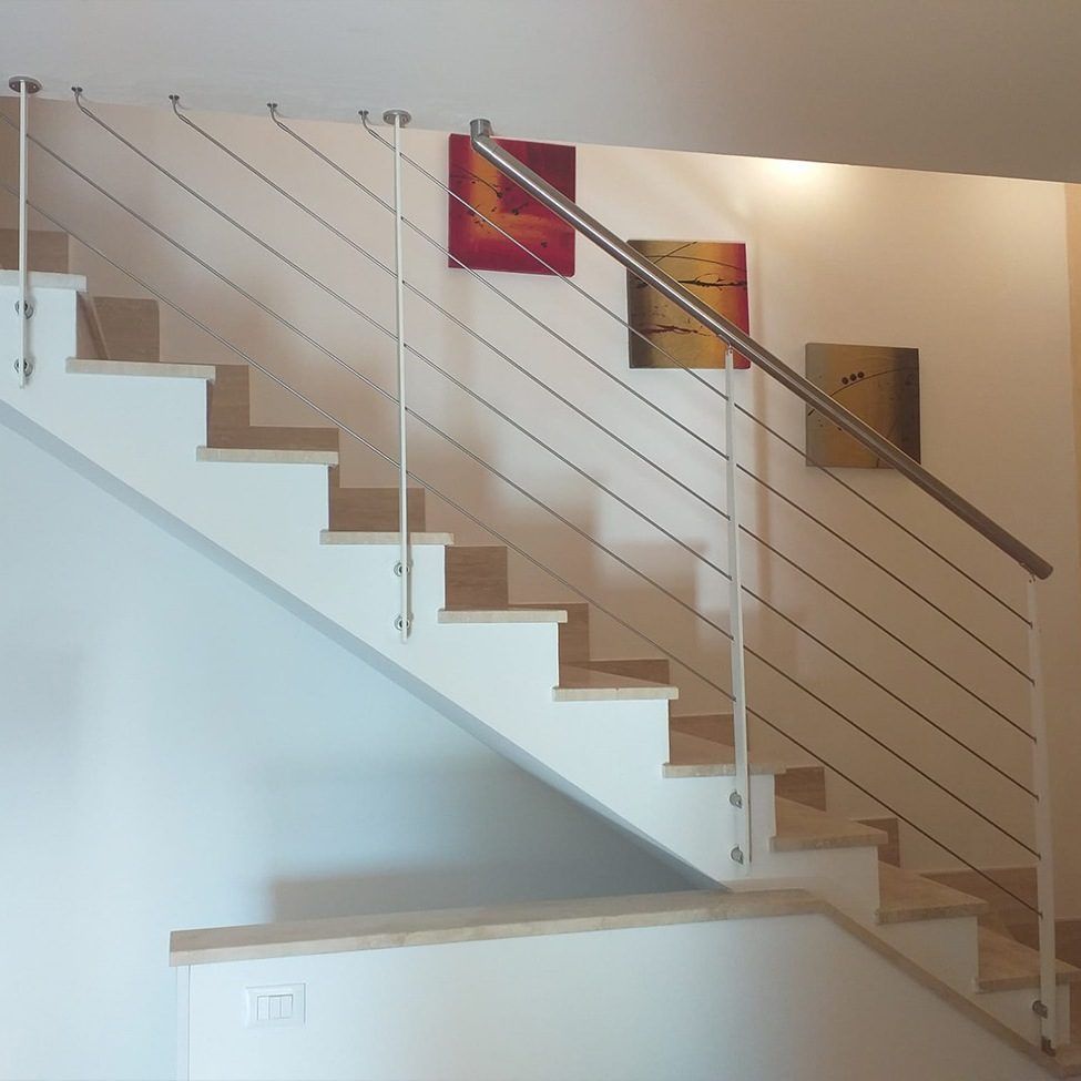 Ringhiere in acciaio per scale