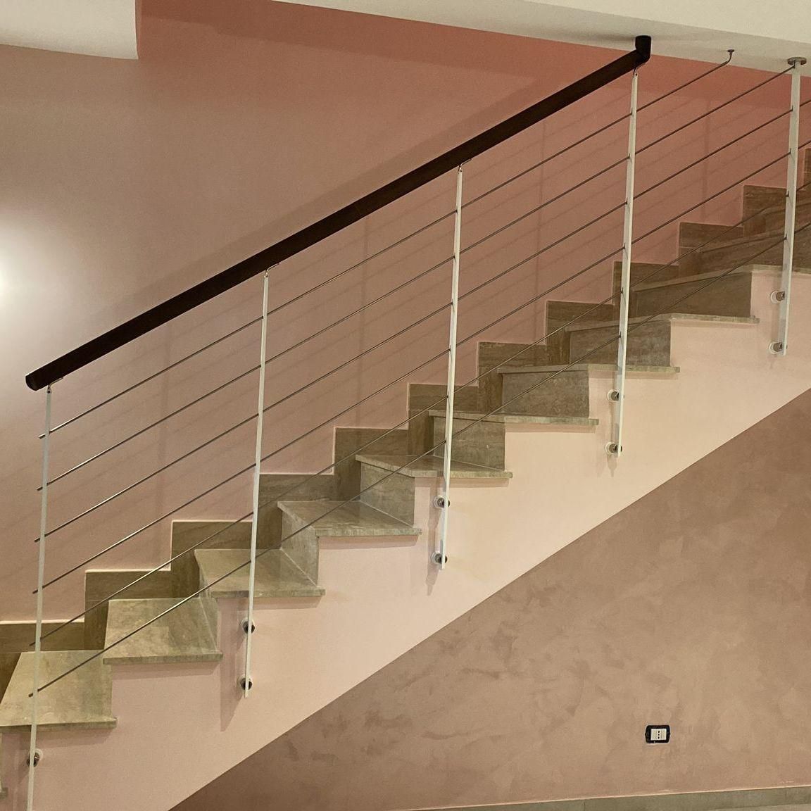 Ringhiere in acciaio per scale