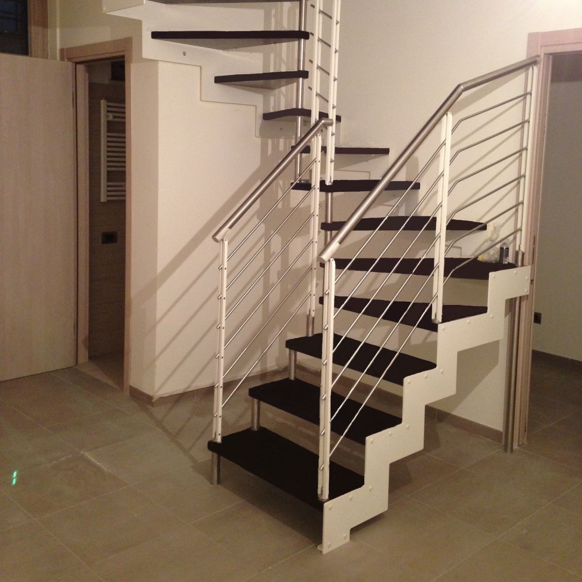 Ringhiere in acciaio per scale