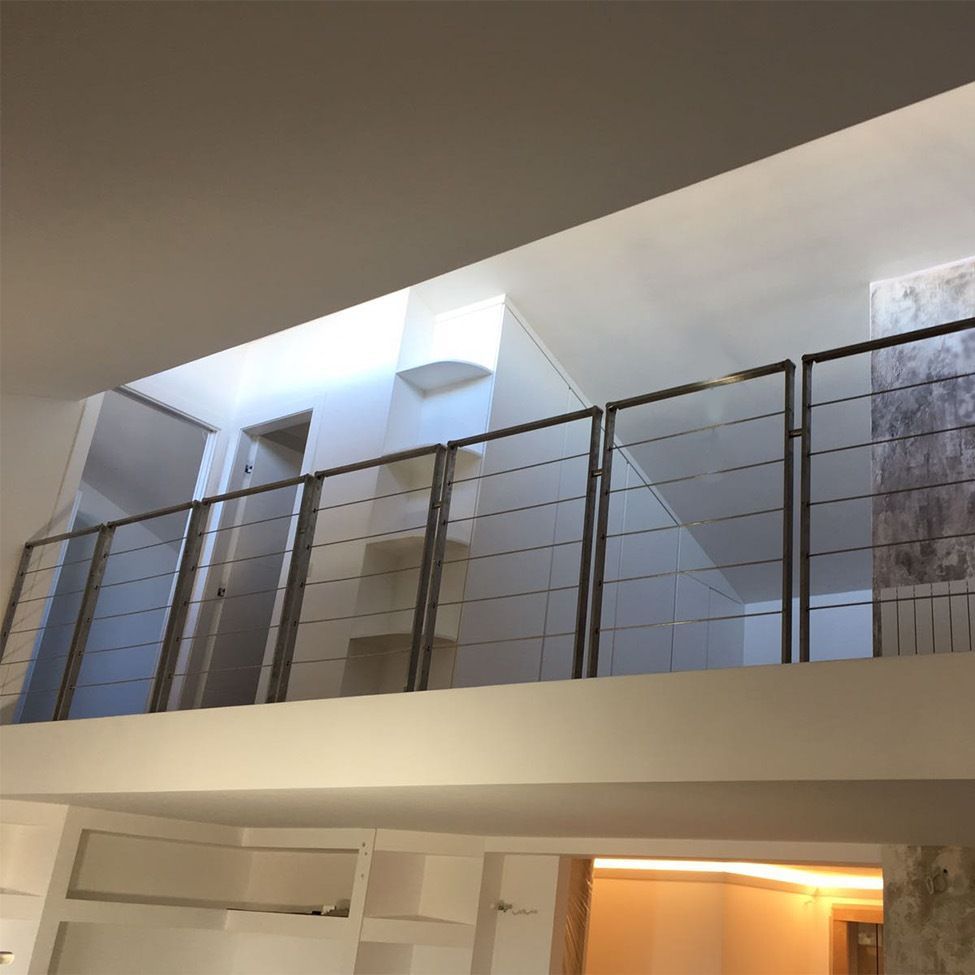 Ringhiere in acciaio per scale