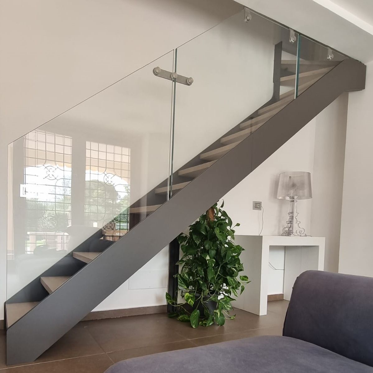 scala doppia struttura in ferro