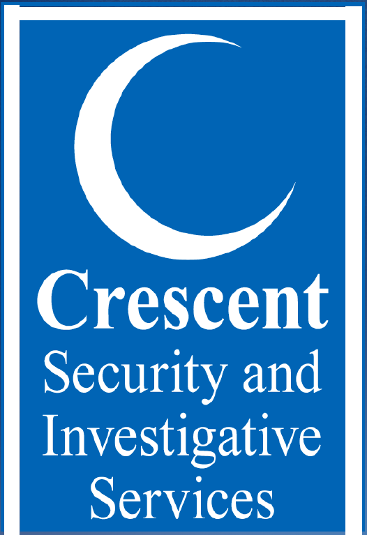 Blue logo: white crescent moon above text 