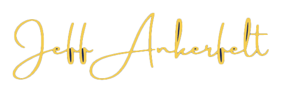 Gold script signature: Jeff Ankerfelt.