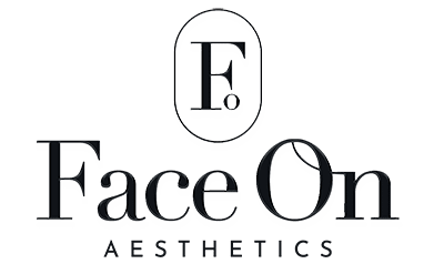 A black and white logo for face on aesthetics