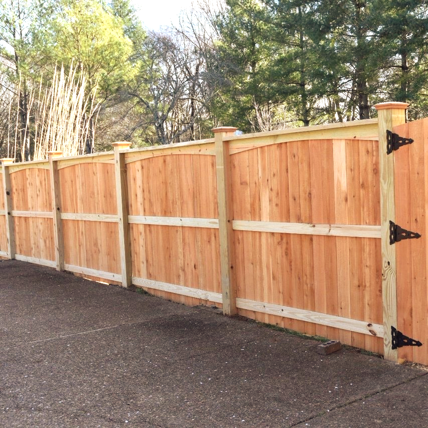 cedar wood fence installation