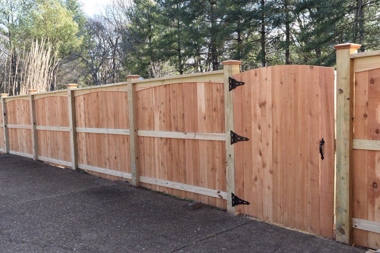wood fence installation
