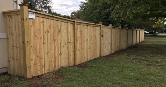 wood fence installation