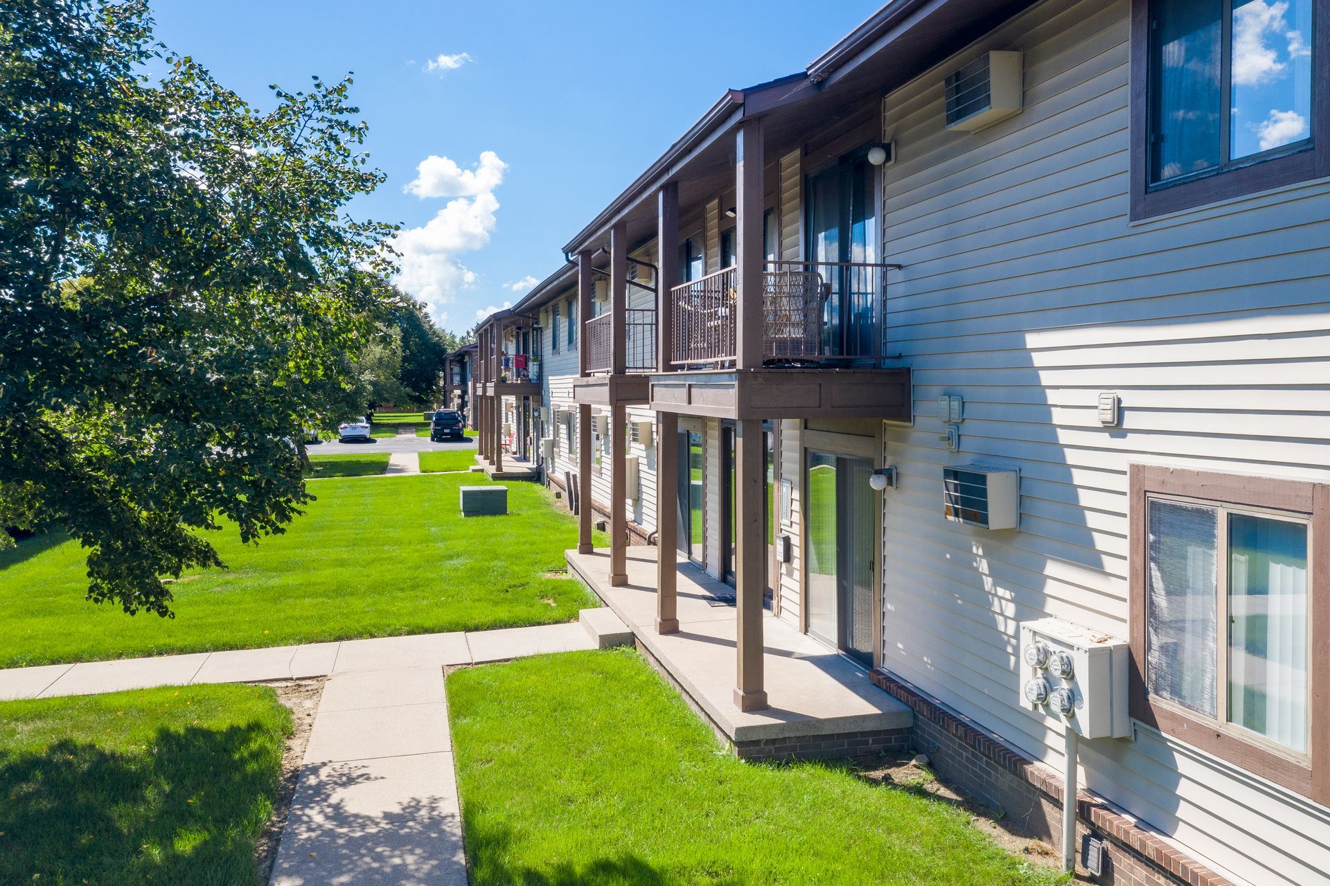 Photo of a two-story building