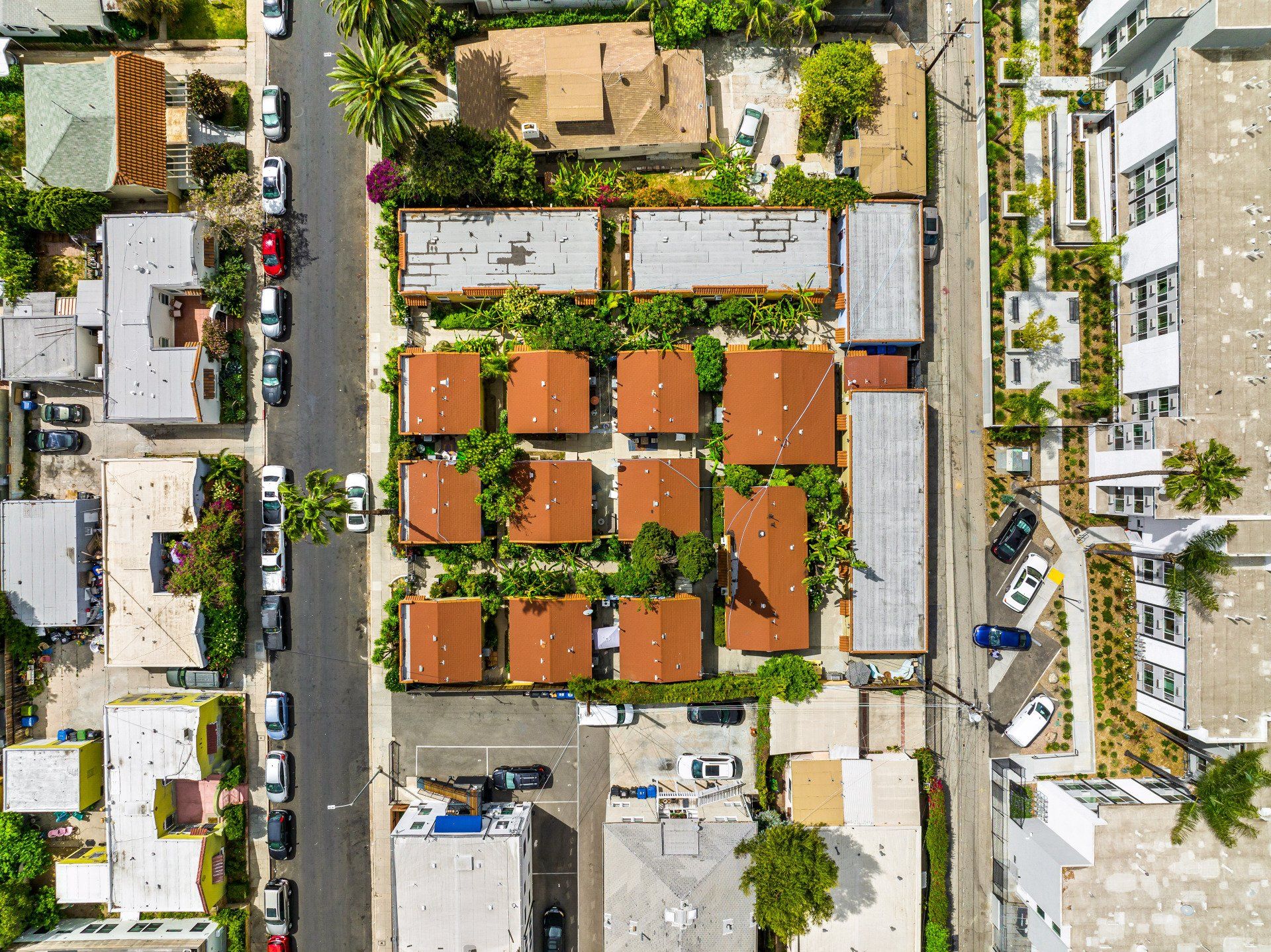 Harvard Court Apartments Roof