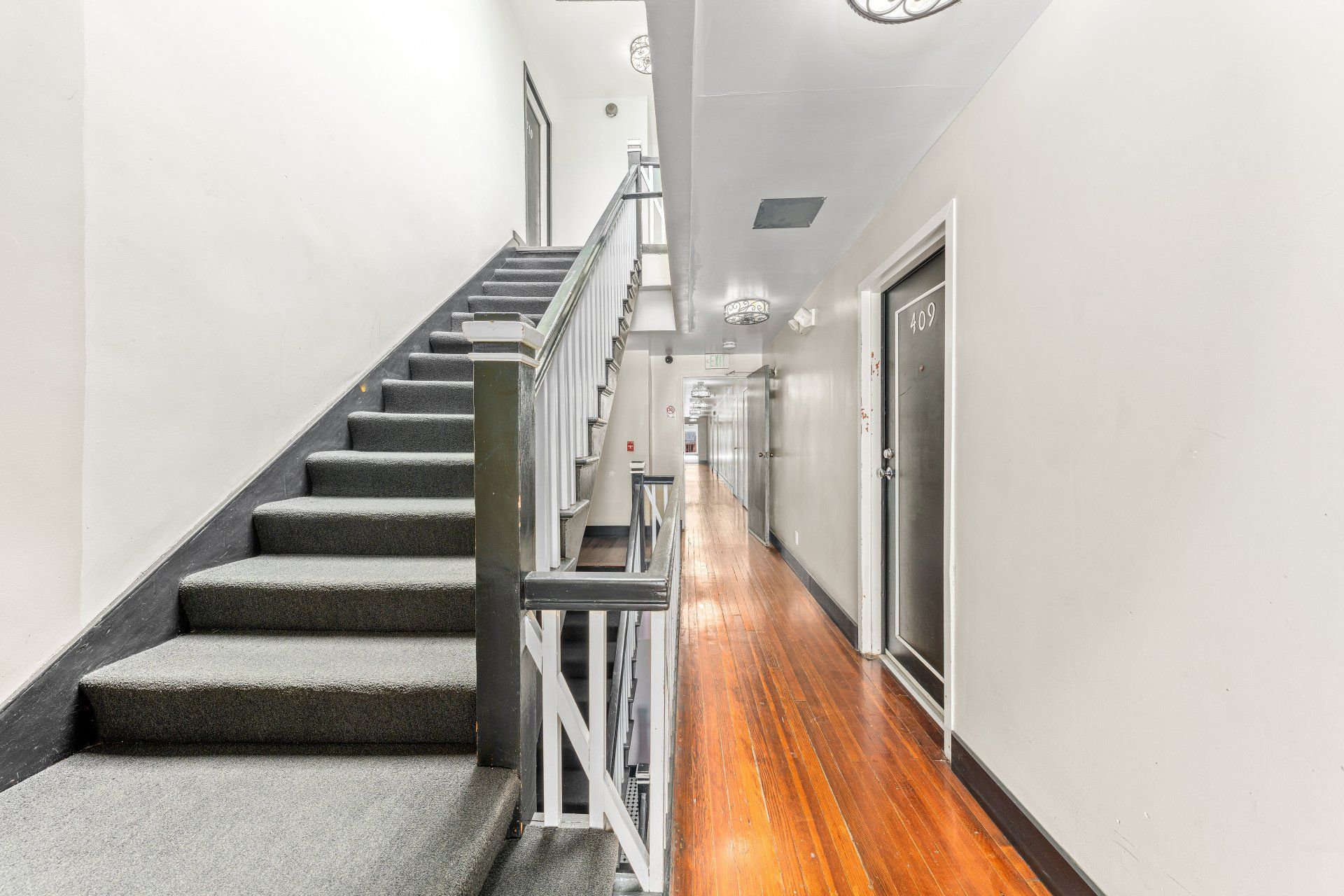 1609 N Normandie Ave Apartment Stairs