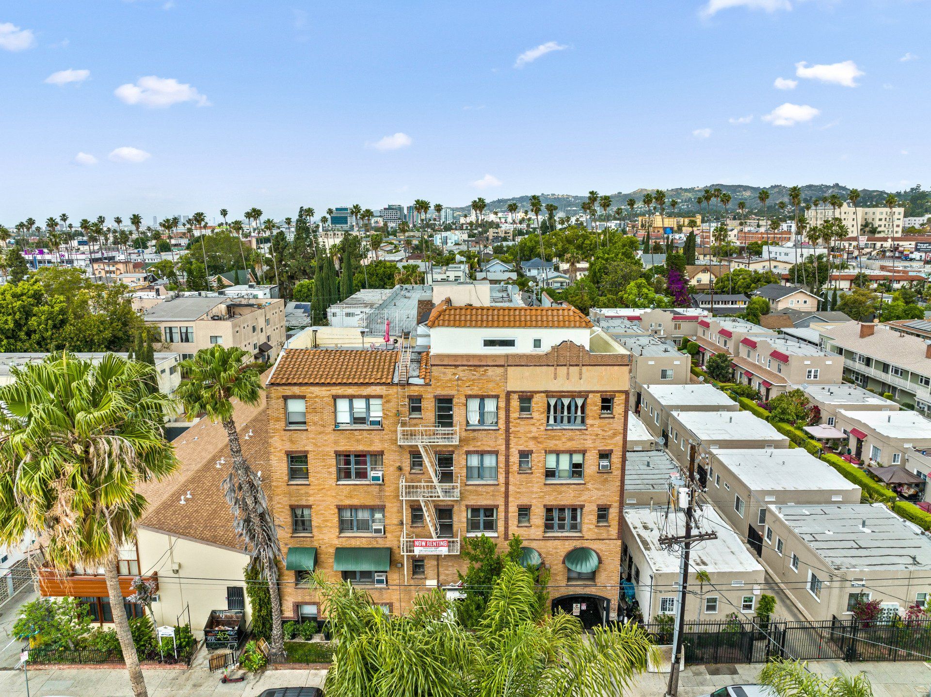 1609 N Normandie Ave Apartment Aerial Photo