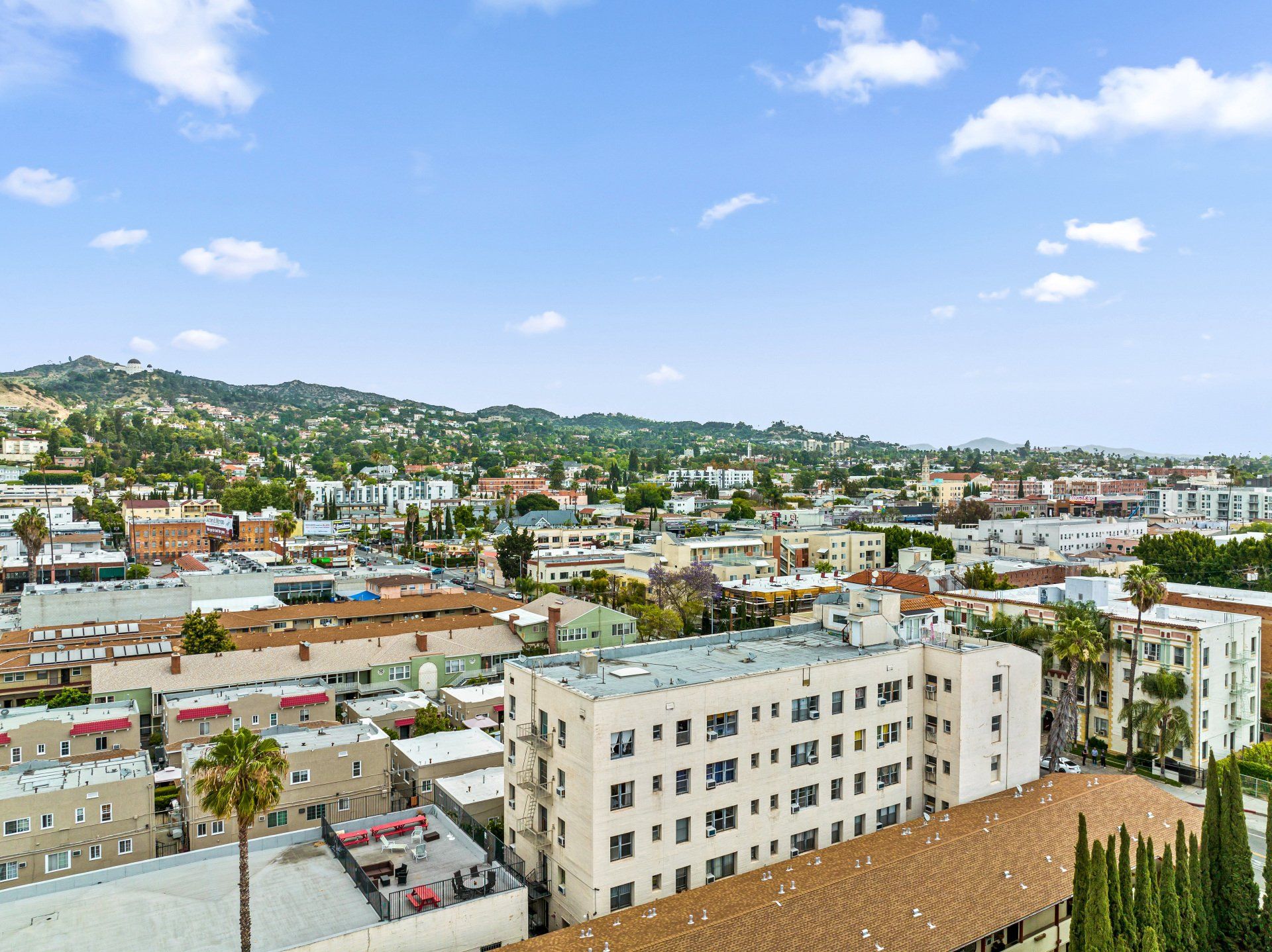 Los Angeles Neighborhood Aerial Shot