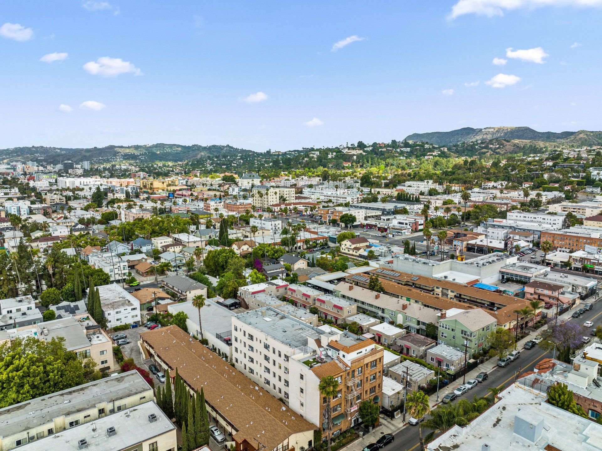 LA Neighborhood Aerial Shot