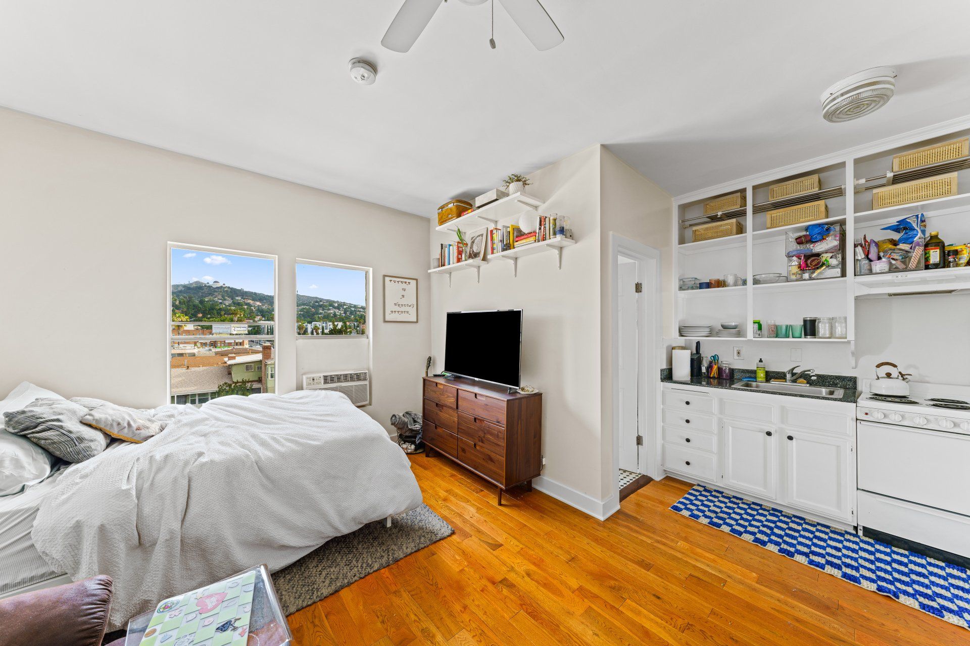 1609 N Normandie Ave Bedroom with Hardwood Floors