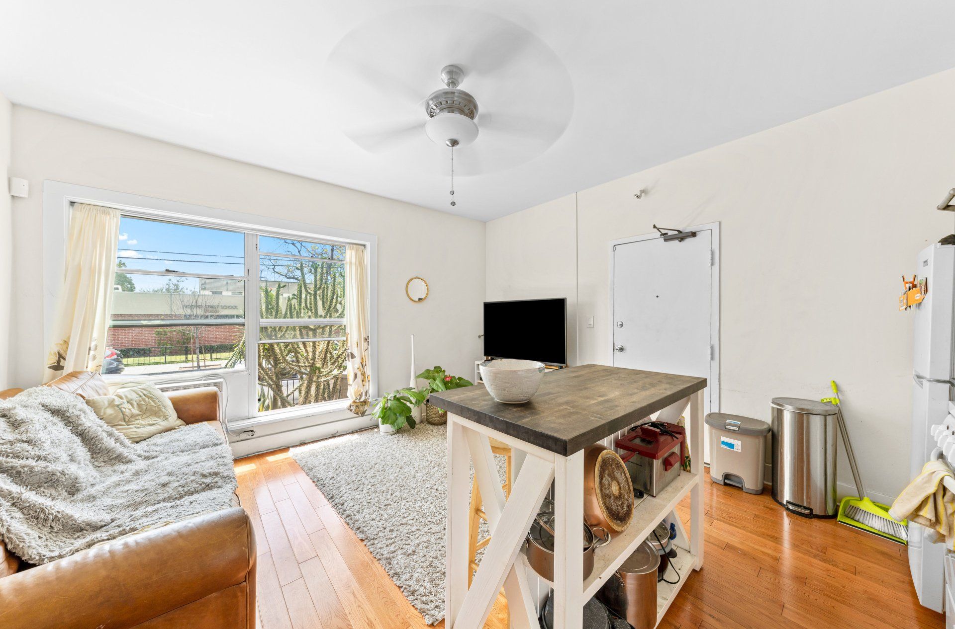 Francis Ave Apartment Kitchen with Large Windows