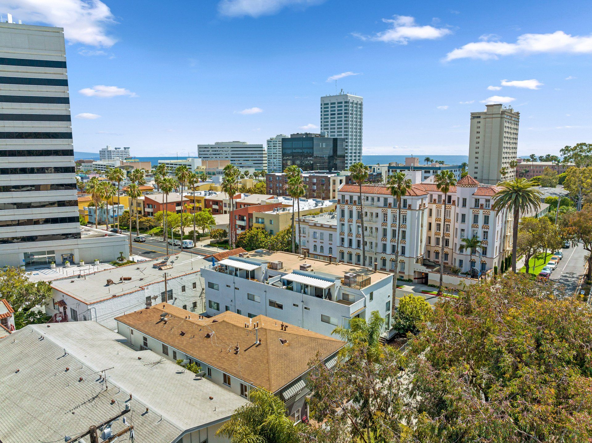Santa Monica Neighborhood with Buildings