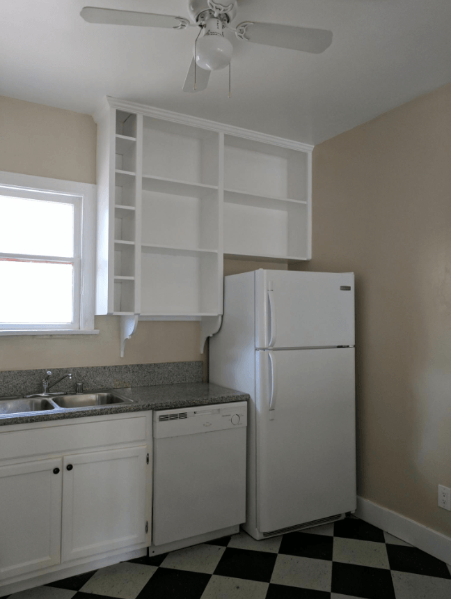 1640 N. Normandie Ave Kitchen with Checkered Floor