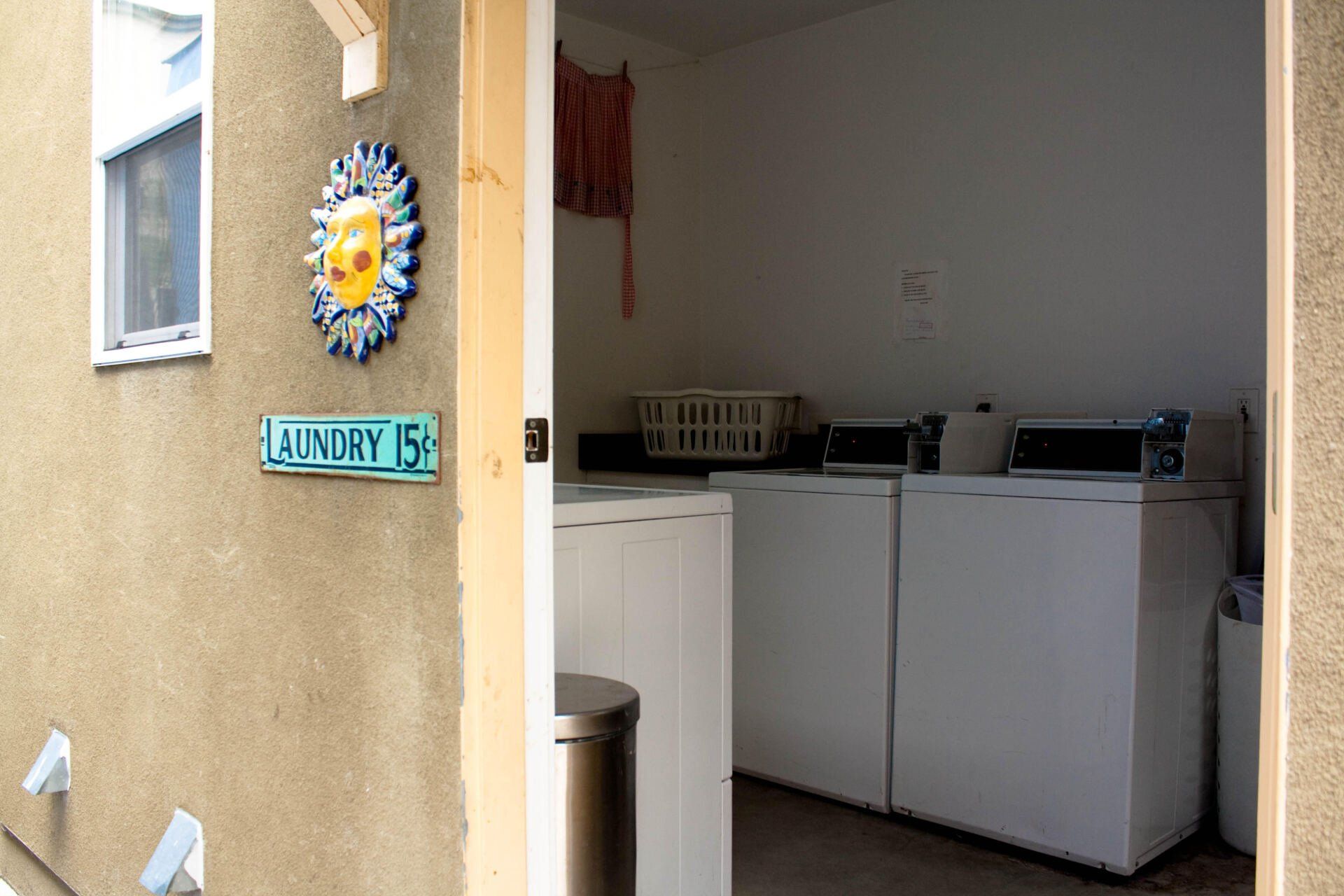 Laundry Room with Sign
