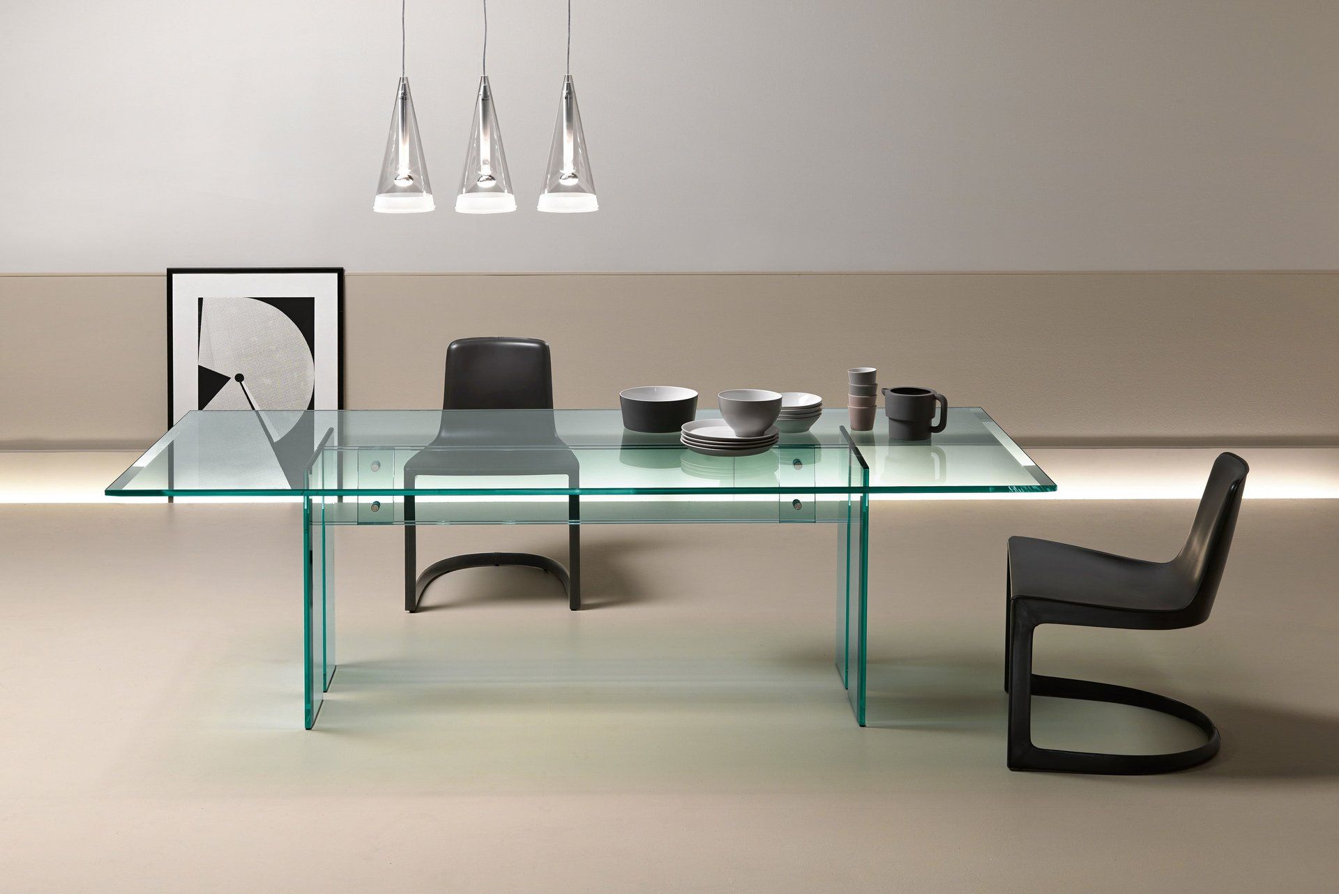Tavolo in vetro