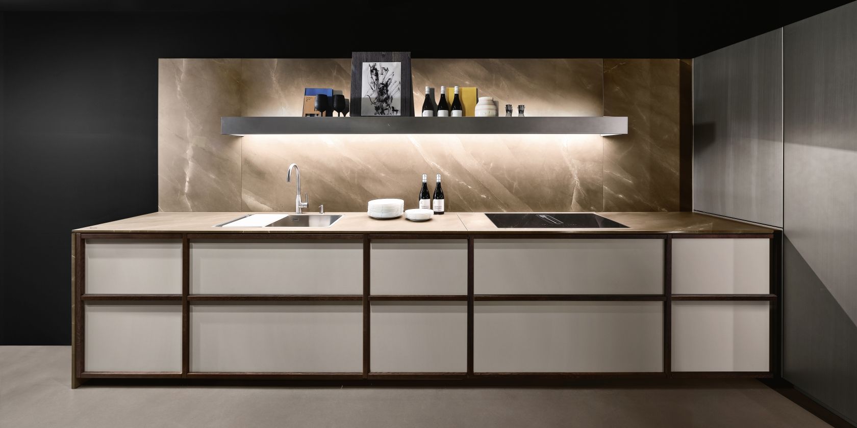 Maistri cucina bianca e legno