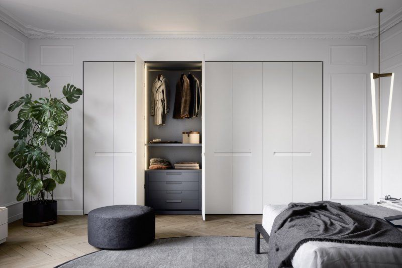 Nova mobili, armadio moderno bianco