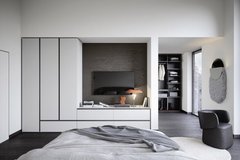 Nova mobili, camera con angolo tv