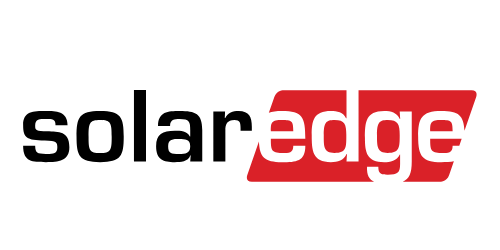 The solar edge logo is black and red on a white background.