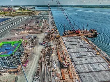 Hugh Leatherman Terminal-Buildings and Canopies — Charleston, SC — Van Smith Concrete Company