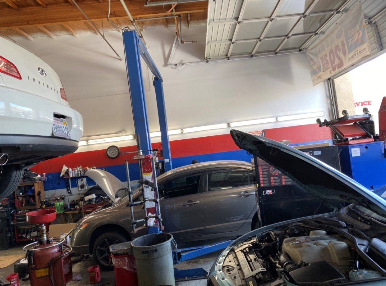 Car with Open Hood— Lake Forest, CA — V-Tech Automotive