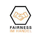 Ein Logo für Fairness im Handel mit zwei schüttelnden Händen