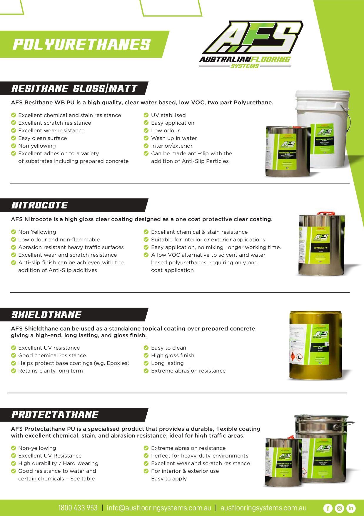 A Brochure for A Company Called Aes Shows a Variety of Products — Fraser Coast Waterproofing in Pialba, QLD