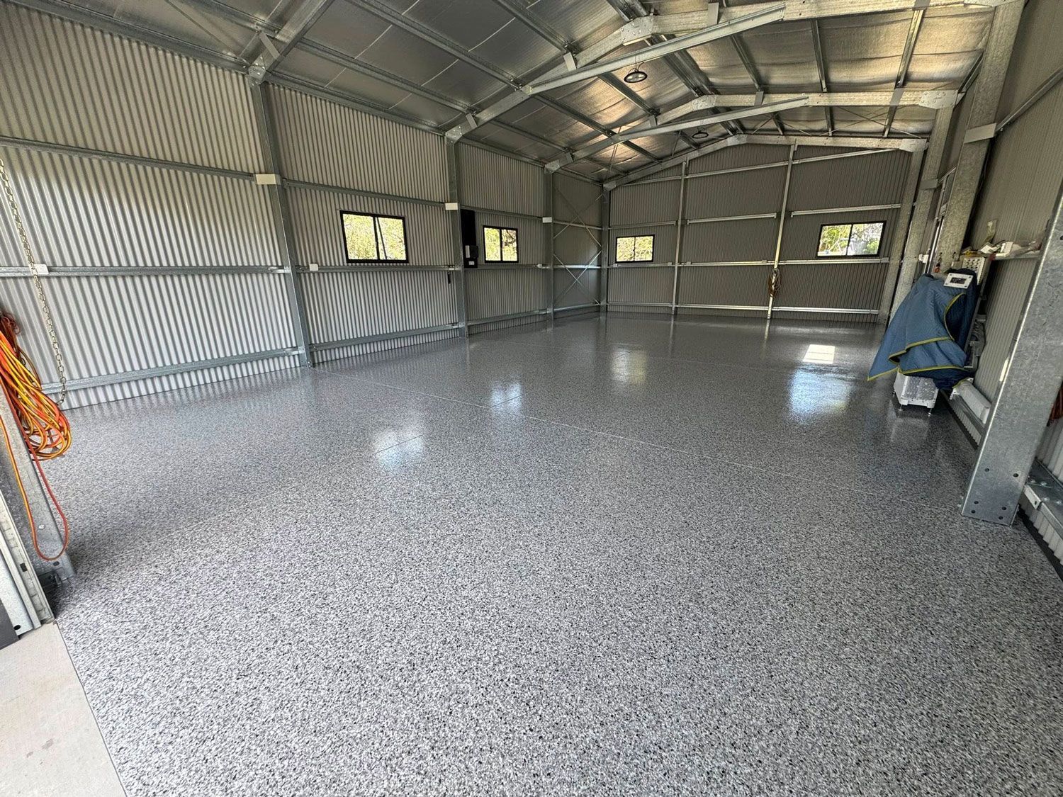 Epoxy Flooring On Garage In Hervey Bay