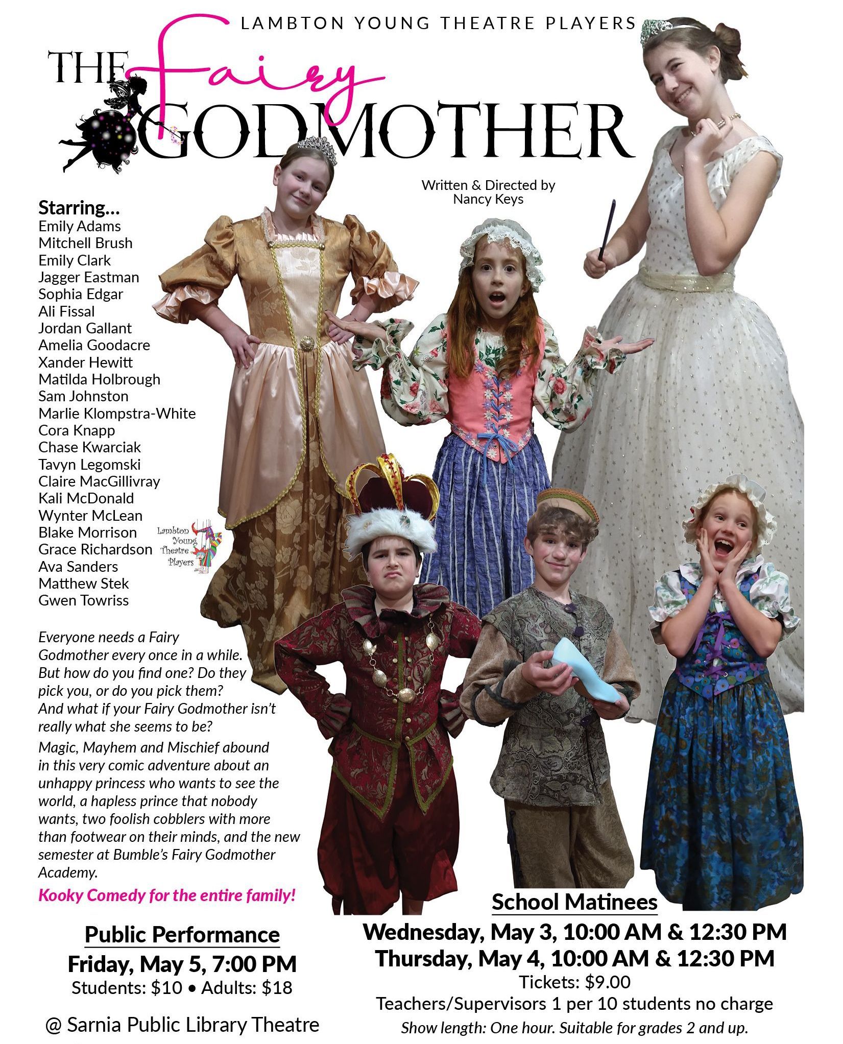 The Fairy Godmother Show Dates! A kooky comedy