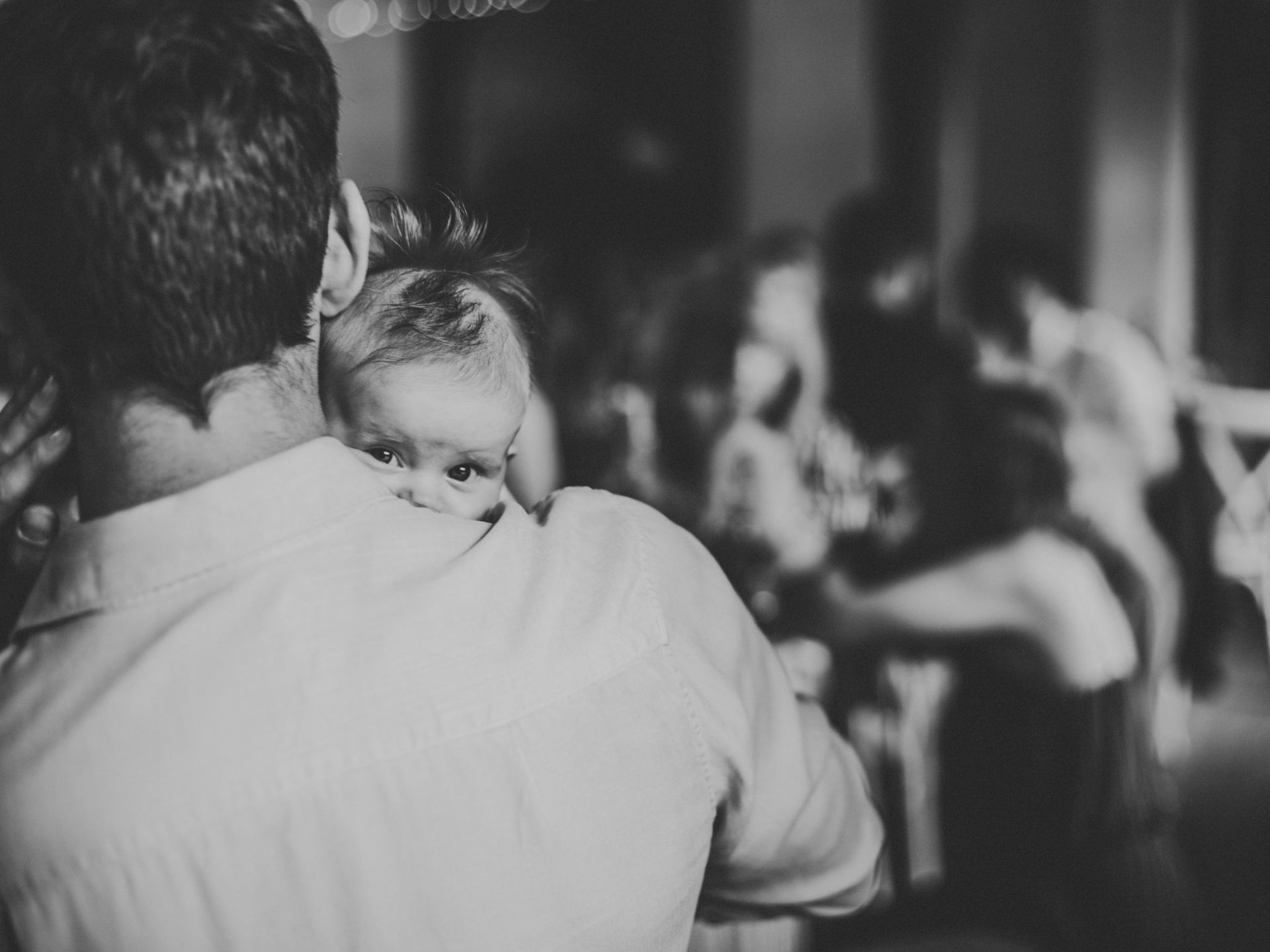 Groom and Baby