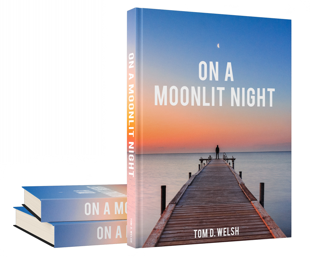 Book Mockup - On a Moonlit Night Book Mockup - On a Moonlit Night