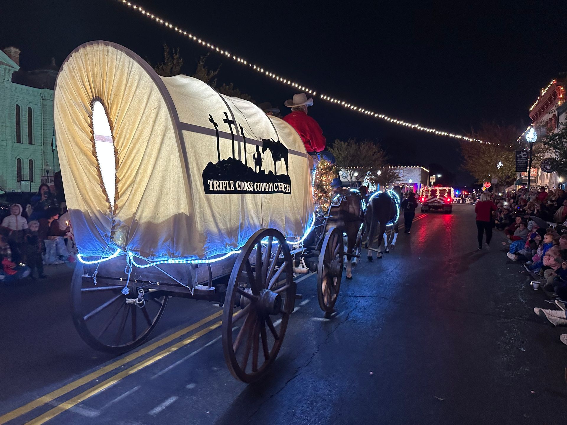 horse-drawn cart for parades