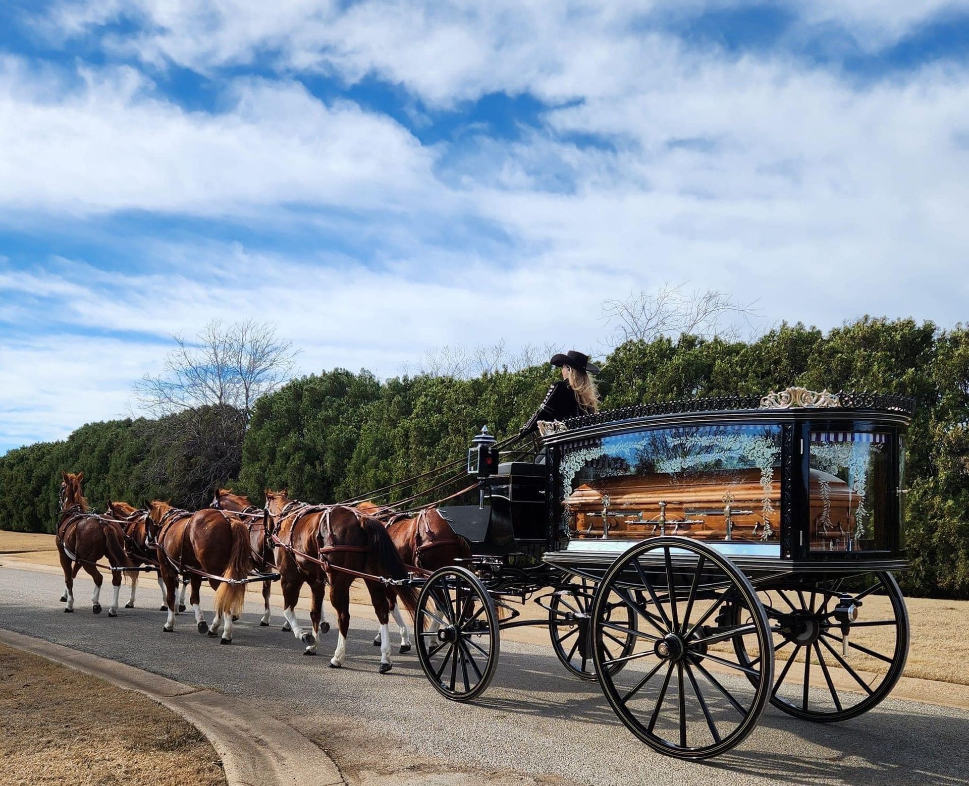 horse-drawn carriage funeral service