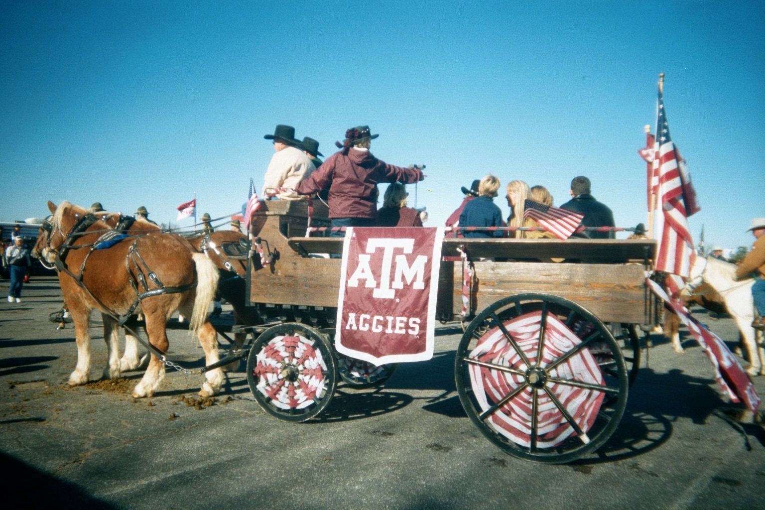 horse-drawn wagon atm